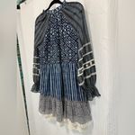 Hemant & Nandita Medium Short Dress Indigo Blue Tie Dye Photo 12