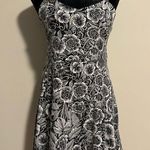 Aeropostale EUC Black and White Floral Skater Dress size large Photo 0