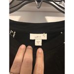 J.Jill New Womens Large Petite Stitched Jersey Knit Sweatshirt Dress Black Photo 1