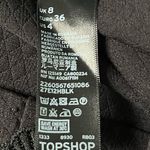 Topshop Flower Trim Mini Skirt Black Size 4 Photo 3