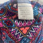 Judith March  Colorful Print Open Duster Cardigan size S Festival Boho Retro Photo 12