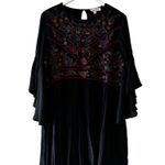 Umgee Women's Floral Embroidered Keyhole Bell Sleeve Mini Dress SZ XL #2425 Photo 1