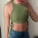 Forever 21 Green Cinch Side Crop Tank Photo 0