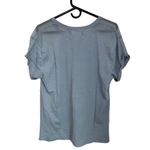 Ksubi  Women's Devore Aged Blue Perforated Sheer Tee‎ Casual Everyday NWT XS Photo 3