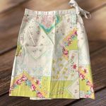 Samantha Floral Patchwork Wrap Skirt Women’s 4P A Photo 0