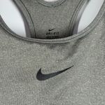 Nike dri fit women’s gray black sport padded bra size small Photo 1