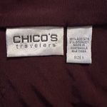 Chico's  travelers Cardigan Sz 1 Medium Slinky Burgundy Photo 2