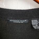 Reference Point Vintage Winter Cardigan Womens M Black Red Cardinal Holly Holiday Embroidery Photo 1