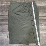 Fashion to figure  Green Button-Accent Pencil Skirt Photo 5