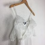 Lulus NWT  Radiant in Ruffles White Lace Cold Shoulder Maxi Dress XS Bridal Photo 7