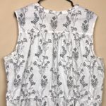 Old Navy  Tall Women’s Linen Blend Floral Print Split Neck Button-Up Tank Blouse Photo 5