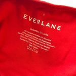 Everlane Womens The Cropped Square-Neck Cami Top Goji Berry Red S Photo 2