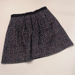 French Connection Multi-Color Tweed w/ Black Contrast A-Line Mini Skirt Size 6 Photo 10