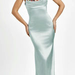 Formal Maxi Dress Blue Size M Photo 0