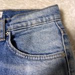 ZARA Light Wash Distressed Denim Bermuda Shorts Photo 4