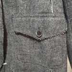 Banana Republic  Vintage Wool Blend 10 Women's Gray Military Style‎ Jacket Blazer Photo 3