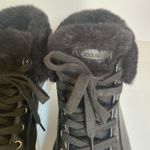 Koolaburra by UGG High Top Sneakers Black Leather Fur Lined Size 7 US 38 EU Photo 6