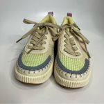 Nicole Miller New York knit sneakers women’s size 7 pastel multicolored casual Photo 2