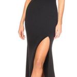 Katie May  Black Plunge Low Back‎ Saylor Gown Maxi Dress Womens Size Small NEW Photo 0