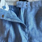 Talbots  Light Blue Linen Cropped Pants Size 6 Photo 6