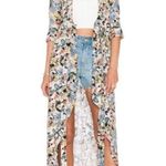 Knot Sisters  MORRISON KIMONO FLORAL BUTTON FROM HI LOW BOHO 3/4 SLEEVE DRESS XS Photo 0