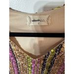 Altar'd State Altar’d State Sequined Rainbow Multicolor Dress Size Small V-Neck Swifty NEW Photo 2