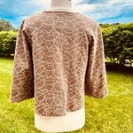 Oscar de la Renta  Linen Blend Embroidered Vintage Blazer Photo 11