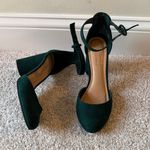 LC Lauren Conrad  Dark Green Ankle Strap Heels Photo 0