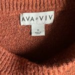 Ava & Viv  Warm Rust Knit Sweater Photo 1