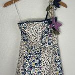 Humming Floral Vine Strap Dress Fairy Cottage Milkmaid Feminine Fae Earthy Blue Size M Photo 2