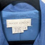 Maggy London  60% Linen V-neck Vest Tank in Blue Photo 1