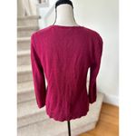 Liz Claiborne Vintage Y2K Red Beaded Crochet Long Sleeve Cardigan Photo 1