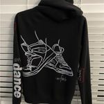 Peace Love World  black zippered hoodie Photo 7