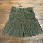Athleta Whenever Womens Corduroy Skirt Olive Green A Line Flared 8 Pickleball Photo 0