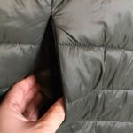 Harvey & Jones Women's Olive Green Nylon Long Line Hooded Puffer Coat Size XXL Photo 4