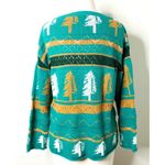 Green Pine Tree Holiday Sweater Winter Knit Pullover Casual Festive Jumper Sz L Size L Photo 1