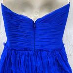 Jovani Y2K Fairy Winter Ball Dress Womens 2 Blue Silk Feathered Beaded Detail Photo 8