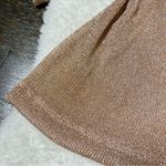 ZARA Copper Metallic Fiber Knit 1/2 Sleeve Top Photo 2