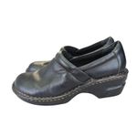 b.o.c Black Leather Clogs Slip On Comfort Shoe Women 9 Born Professional Nursing Photo 1