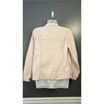 Chico's  Denim Jacket Women's Small Pink Jean Trucker Button Front Blush Soft Photo 3