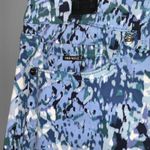 Nine West Blue & White Print Chrystie Cuffed Capri Pockets Mid Rise Size 8 Photo 5