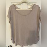 Savvi | Tan Flowy Comfortable Tee, Size XS/S Photo 0