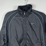 Nike Vintage  Women’s M Full Zip-Embroidered Swoosh Nylon Windbreaker 90’s Jacket Photo 3