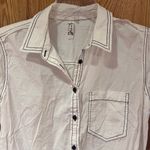 Free People  Power Move‎ Bodysuit Top White with Black Contrast Stitching Size XS Photo 10