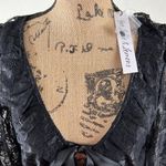 For Love & Lemons lace cropped top Color Black Size L NWT Photo 4