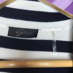 Lyn knitted Blazer Navy/ White stripped cardigan Blue Photo 3