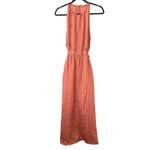 Sandro Elsa Crinkle Open Back Midi Dress Antique Rose Sz 38 Photo 1
