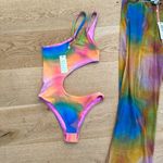 frankie's bikinis Makie One Piece Swimsuit and Michelle Mesh Pants Photo 2