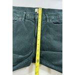 J.Crew  Women's Corduroy Pants Size 32 Green High-Rise Toothpick Pockets Photo 6