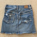 American Eagle Ripped Denim Skirt Photo 2